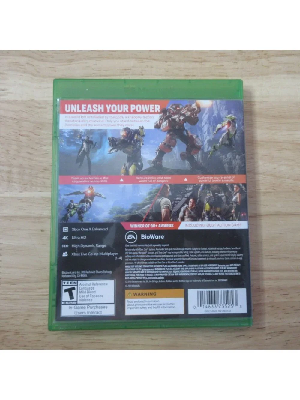 XBOX ONE Bundle 2 Video Games - Halo 5 & Anthem